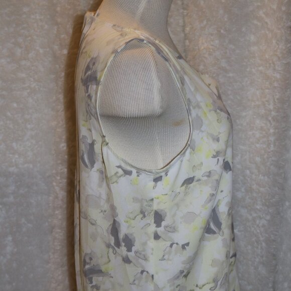 Nine West yellow floral dressy tank top NWT size small - Picture 3 of 9